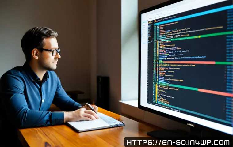 CI CD 파이프라인 사용자의 경험 리뷰 - Photorealistic home-office scene of a software developer reviewing a continuous delivery workflow on...